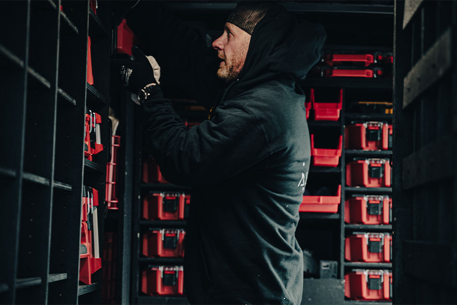 Alchemy Plumbing plumber organizing tools