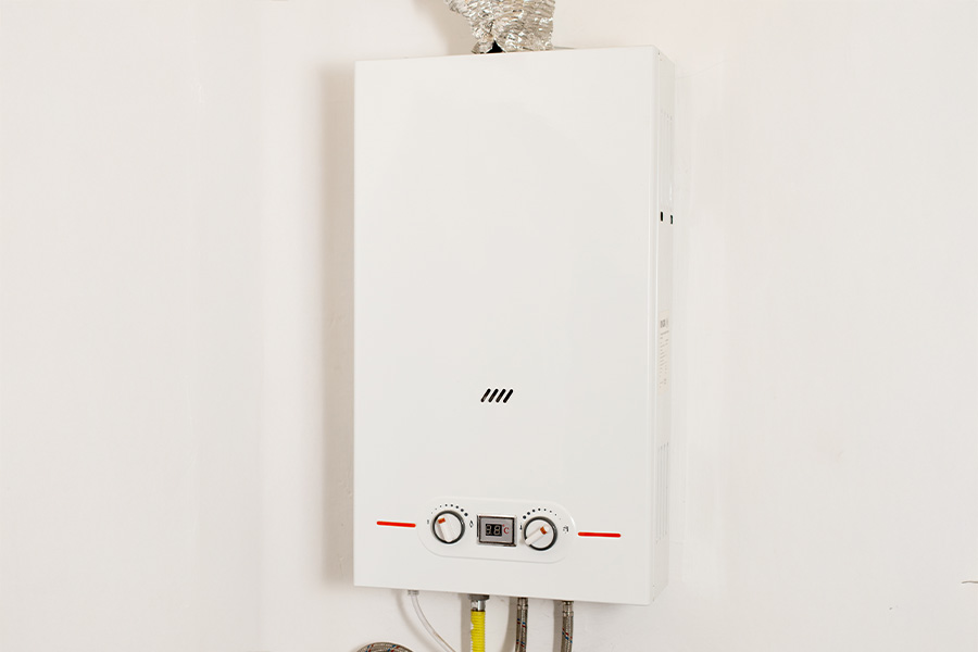 Space-saving tankless water heater system installed in Lake Oswego home