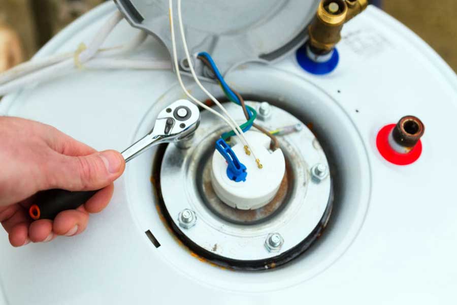 Water heater repair in Lake Oswego adjusting internal heating element
