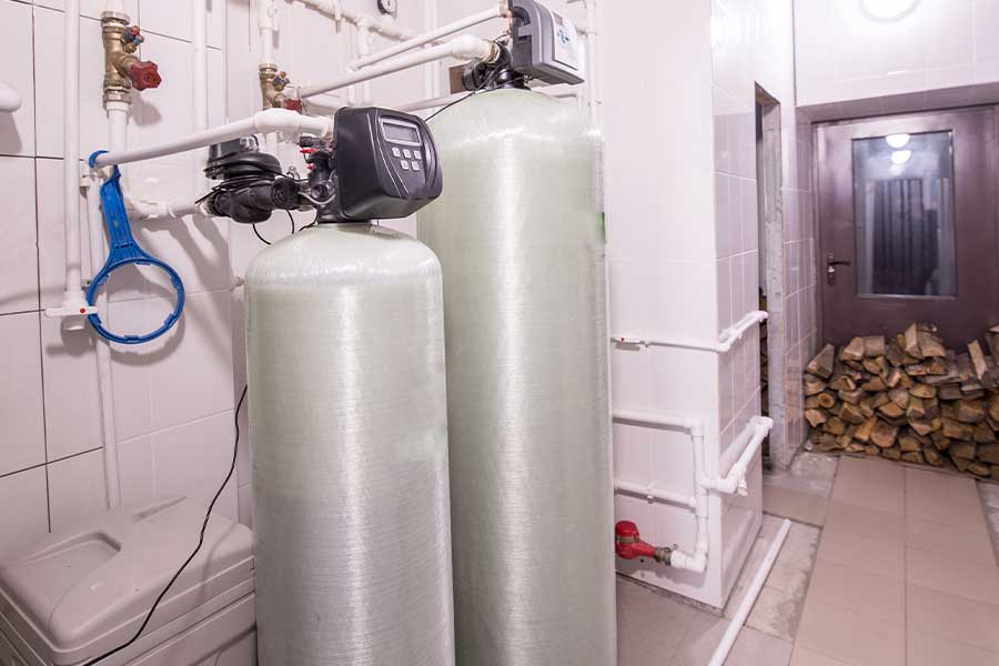 Water softener installation in Lake Oswego with dual tank system