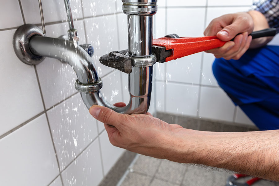 Under sink pipe repair for emergency plumbing service in Lake Oswego OR